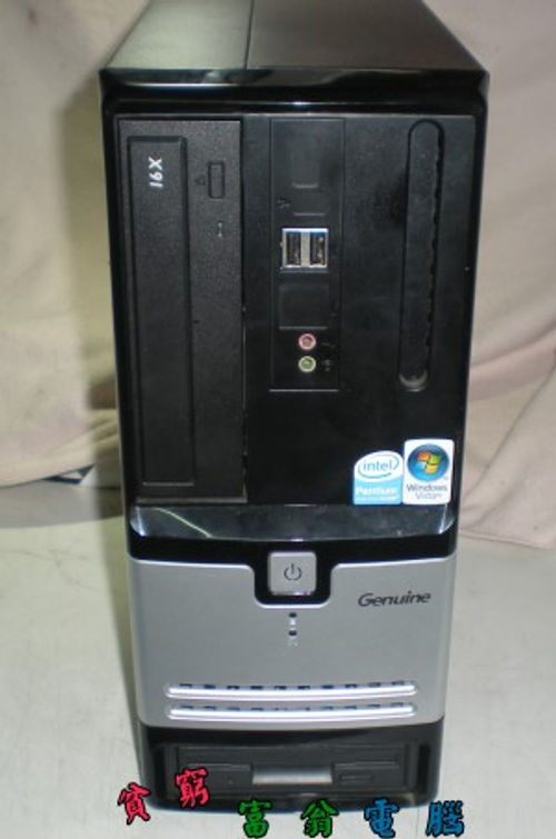 中古電腦 CORE 2 DUO E4400雙核心/1024MB/80G/DVD COMBO 新300W/原版XP PRO