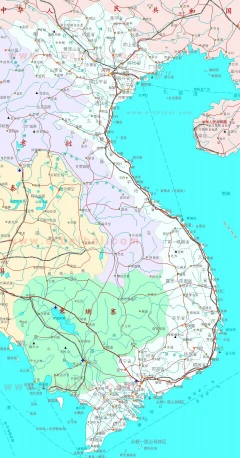 越南詳細地圖