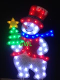 LED糜皮 聖誕雪人拿 聖誕樹 + 星星造型燈