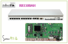 MikroTik 台灣代理 RouterBoard RB1100AH 1U機架 單顆雙核心CPU Gigabit LAN 機房路由器 高階路由器 企業路由器