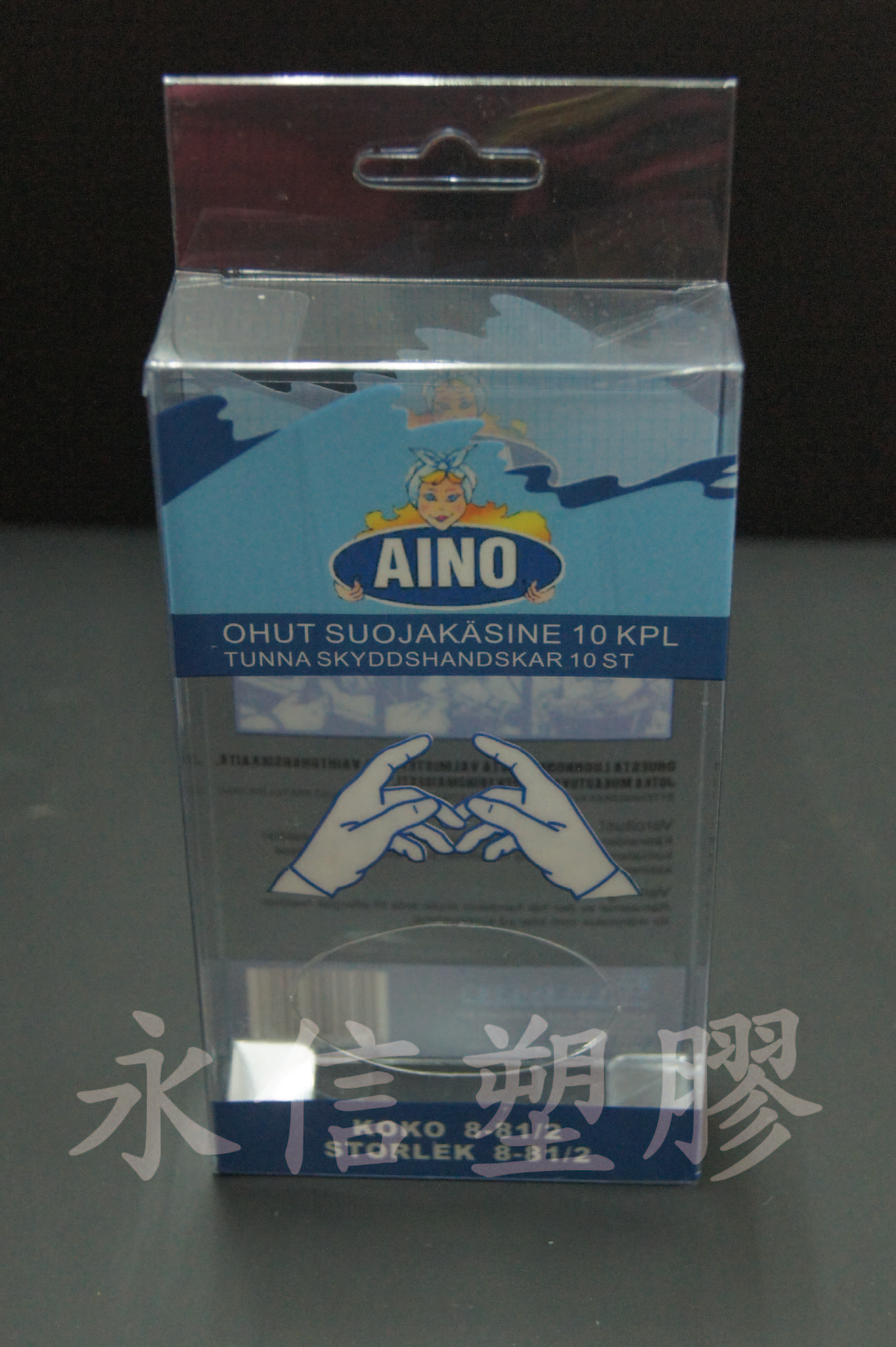 PVC印刷盒,透明部份可讓顧客直接看到產品,可選擇印刷或燙金 增加質感。