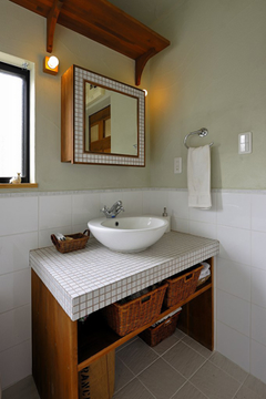 浴室高150cm以上塗抹EM 珪藻土