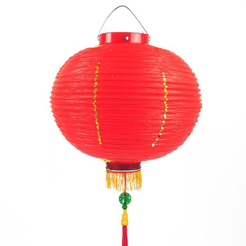 12吋大紅燈籠 (福字吊飾)PVC塑膠燈籠‧年節裝飾.廟會宮燈.可開版印字.(高品質)