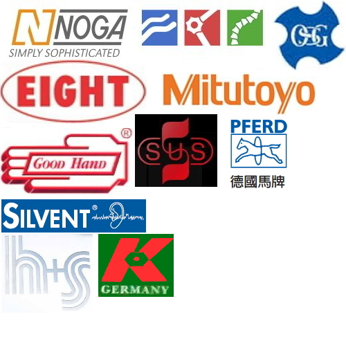 代理品牌Mitutoyo NOGA OSG EIGHT GOODHAND SUS PFERD SILVENT h+s Knipex
