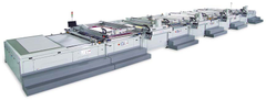 Automatic continuous 4-color screen printing machine