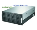 Sol NAS X24 網路附接磁碟, 內建快照、複製、iSCSI Target、XFS及ReiserFS、支援10Gb Ethernet及 Infiniband