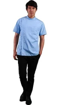 1308醫師服(水藍色短袖)