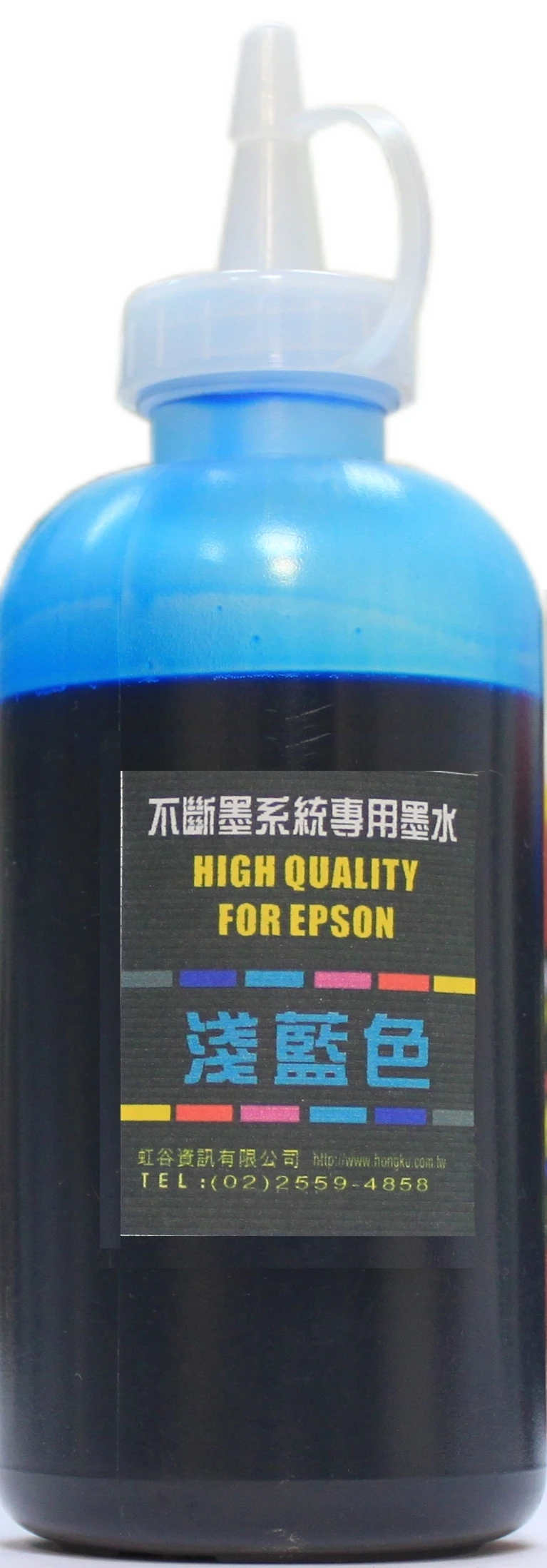 虹谷 不斷墨(連續供墨)專用,高品質台製墨水淺藍色250cc