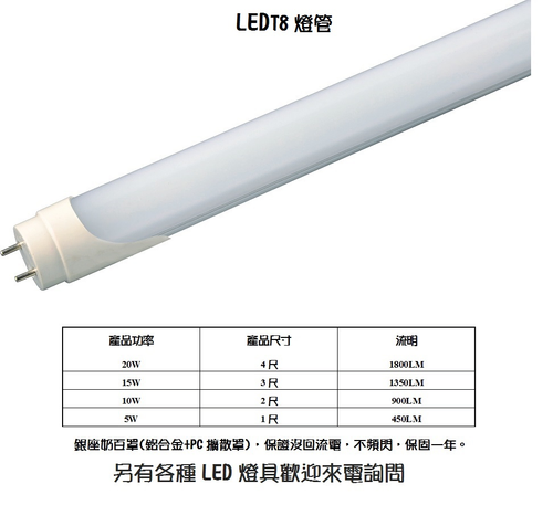 LEDT8燈管