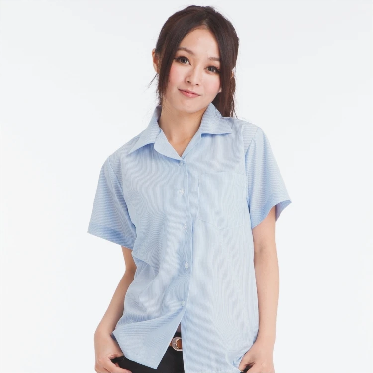 條紋襯衫短袖(808)