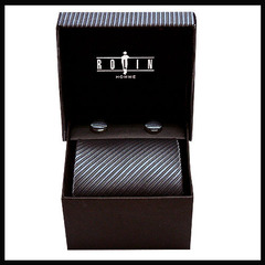 精緻寬版領帶手工袖扣盒~SR-90116