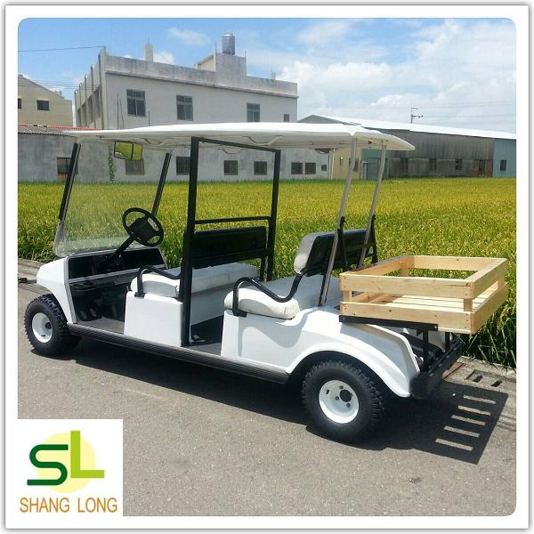 CLUB CAR五人座球車加裝木頭貨架