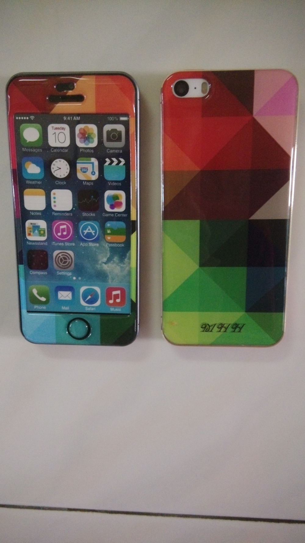 紅緣花格琥珀貼(壁虎貼)