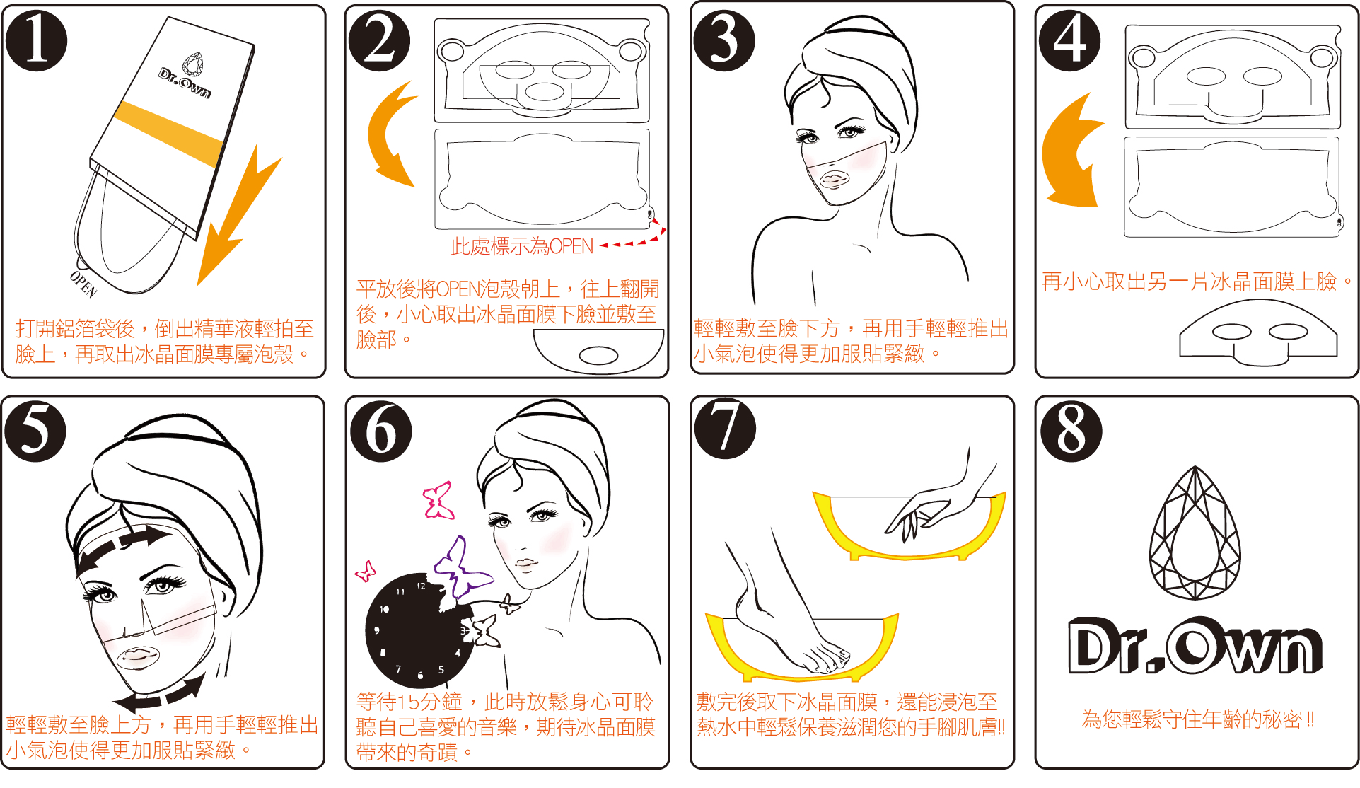 翁博士冰晶鳳梨面膜