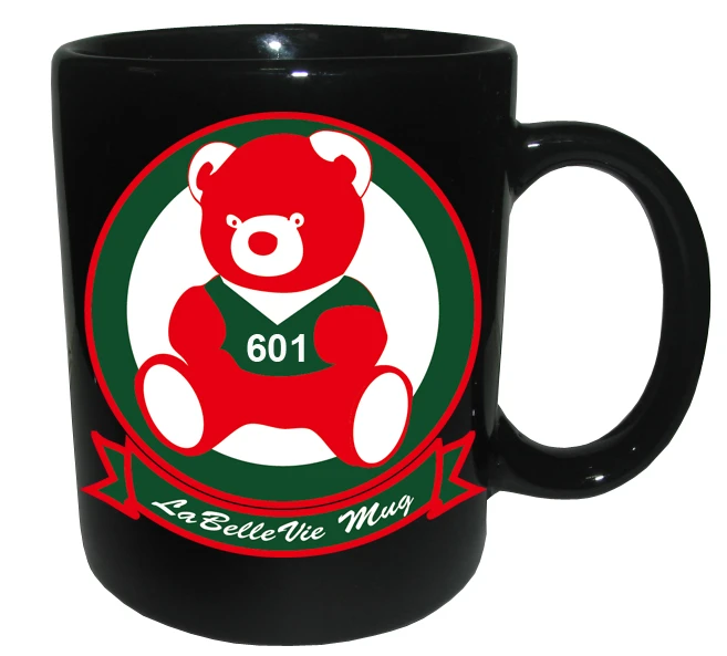 #601B 石瓷黑色馬克杯