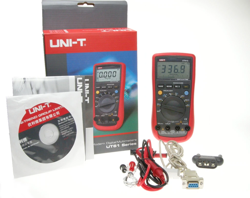UT61C 附件 RS232與測線