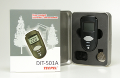 紅外線溫度計 DIT-501A 附件攜帶小鐵盒, 多附備用電池 一只