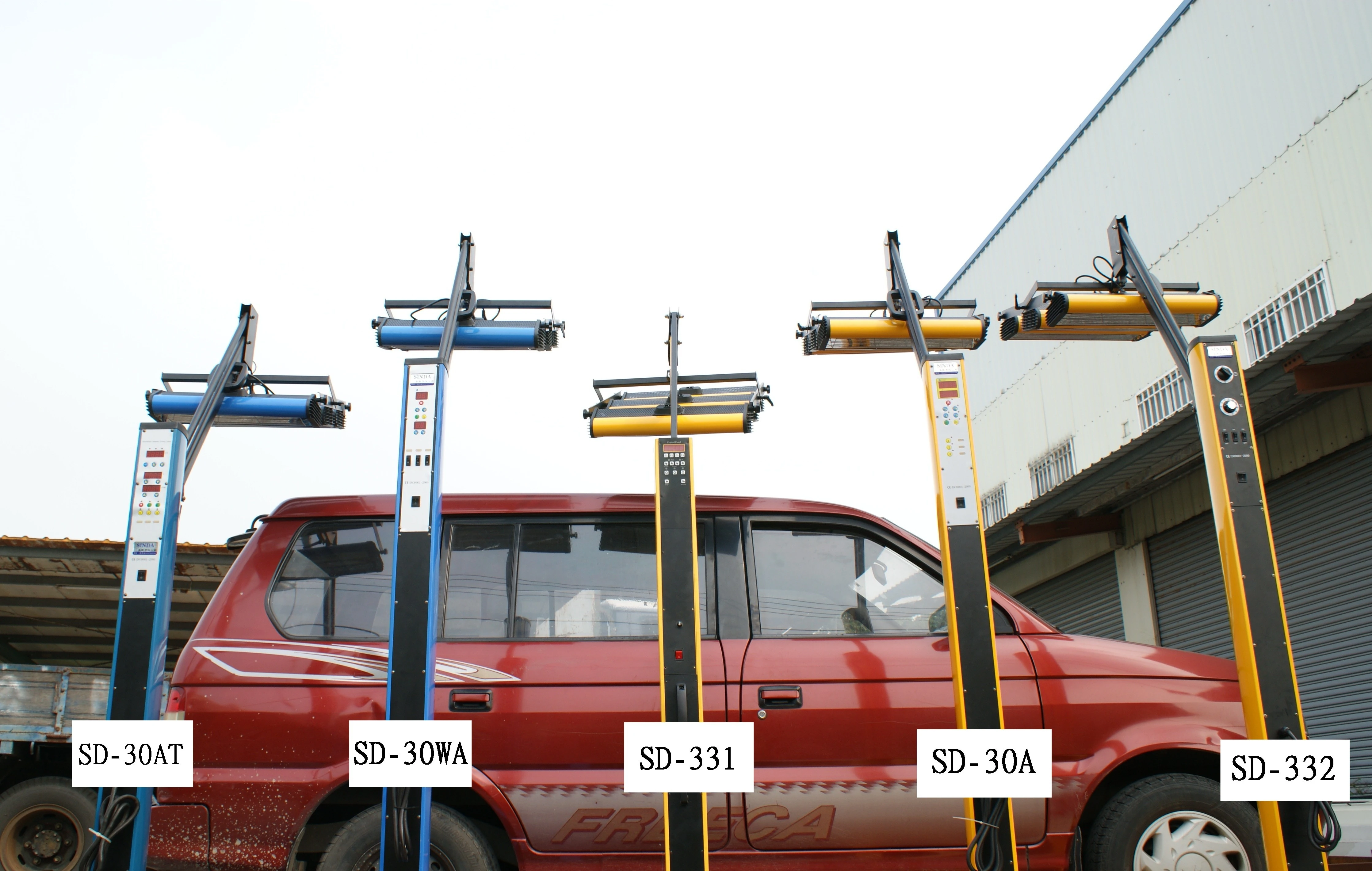 三燈頭全系列 高度比較