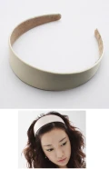 韓版百搭純色布質大寬邊髮箍