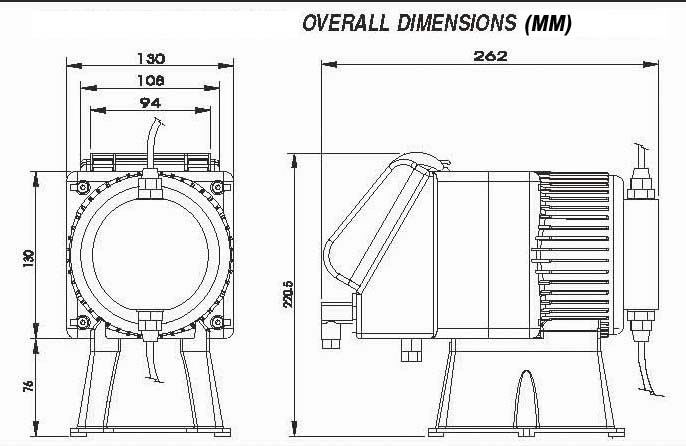 PB-MA DIMENSIONS