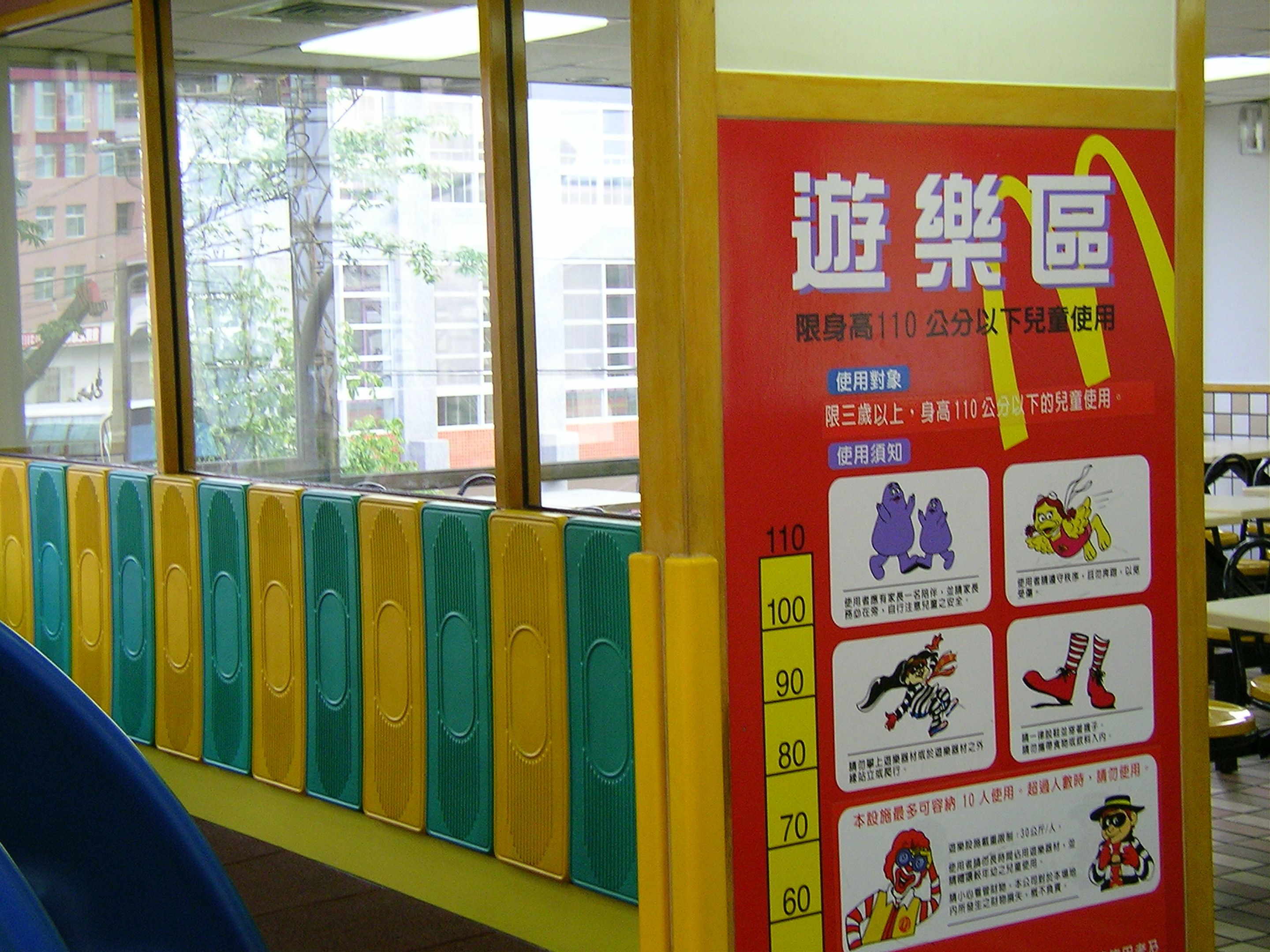 安全遊戲區牆面，降低孩童遊戲中碰撞而導致的傷害