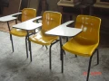 一體成形摺疊式課桌椅OA辦公家具.候等椅