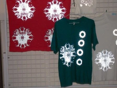 使用ReflectInk 塗料的衣服經燈光照射後
