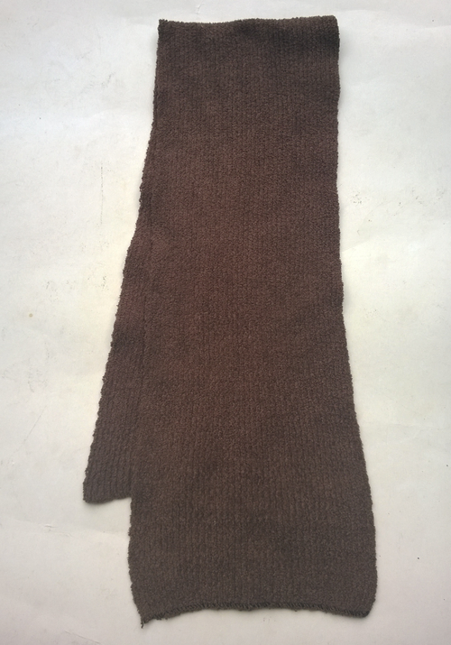 絨料素色圍巾