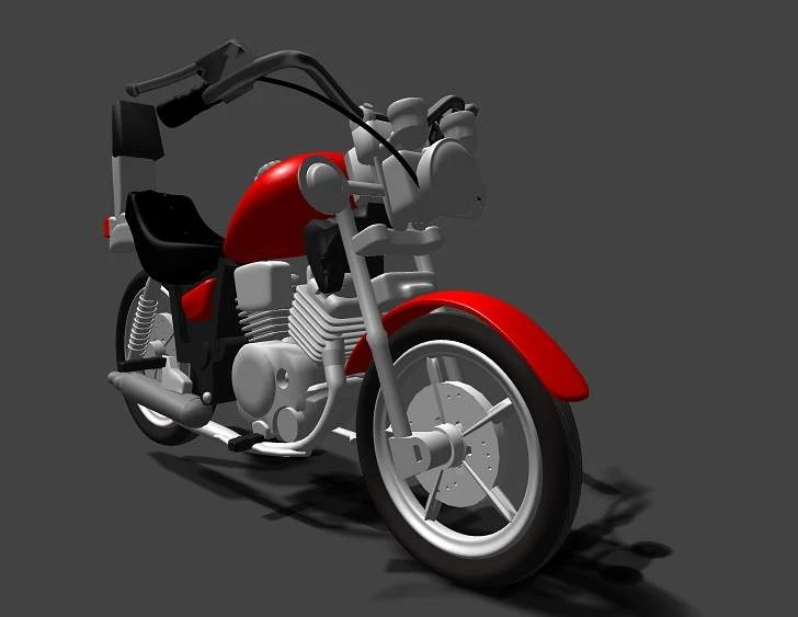 黃老師建的摩托車的模型