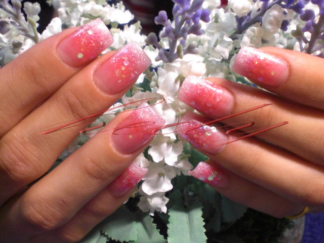 水晶指甲-念于-9月優惠雙色璀璨