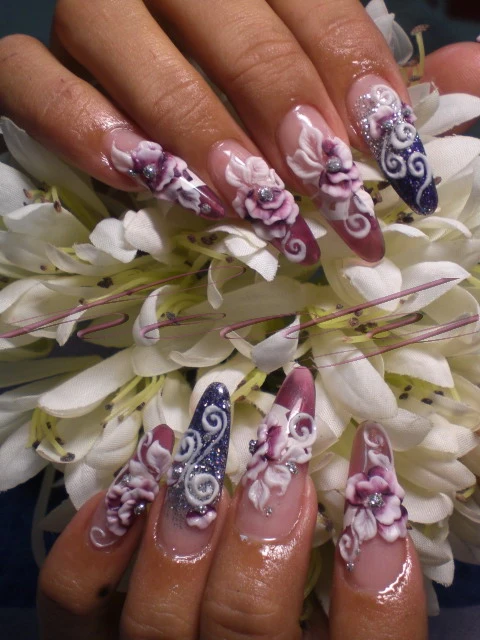 水晶指甲-卉婷-變化水晶補甲