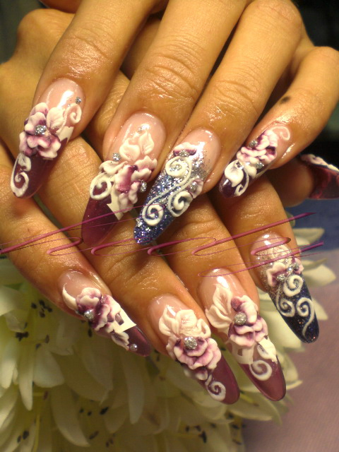 水晶指甲-卉婷-變化水晶補甲