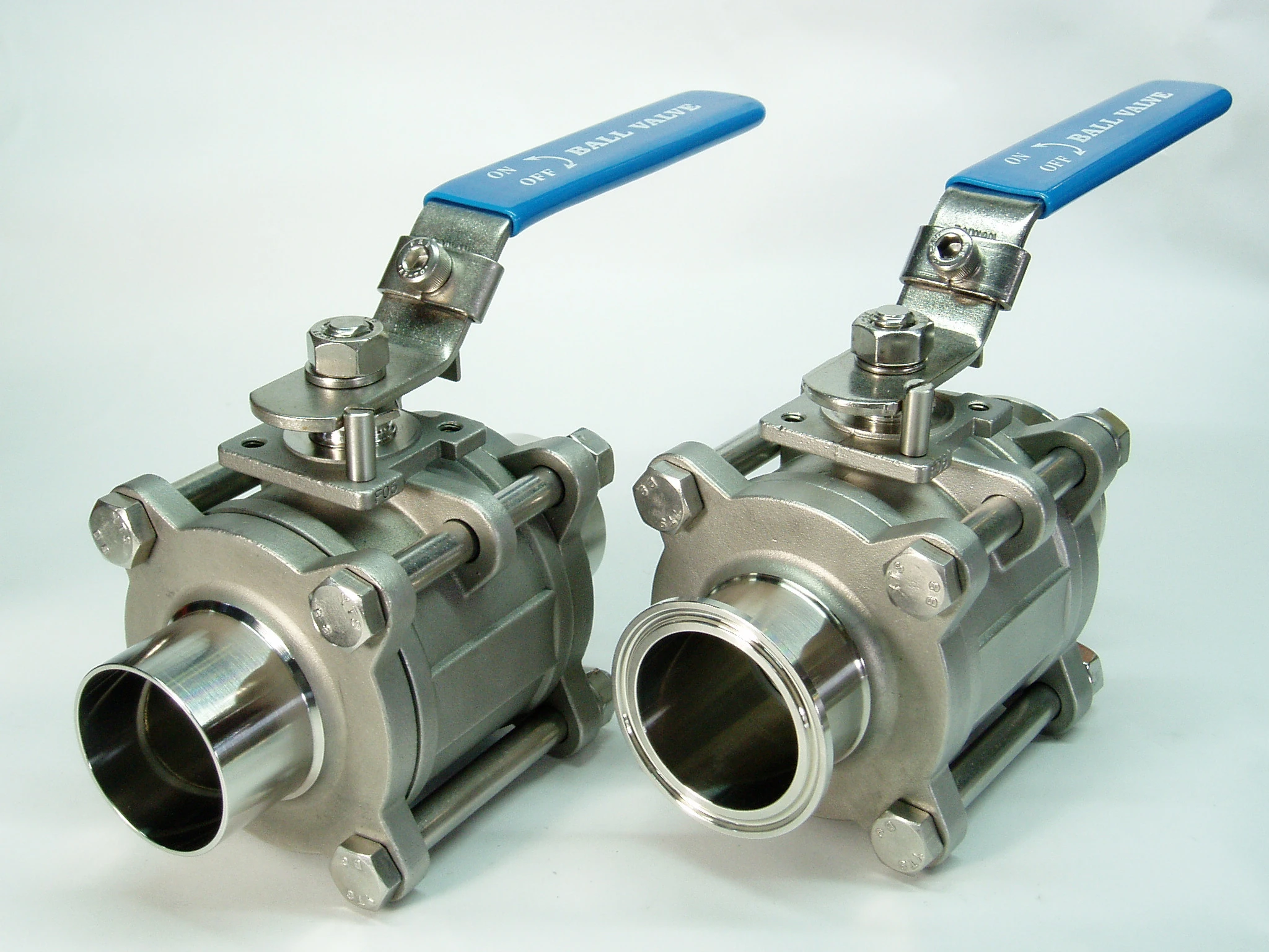 食品級低平台球閥 夾式 對焊式