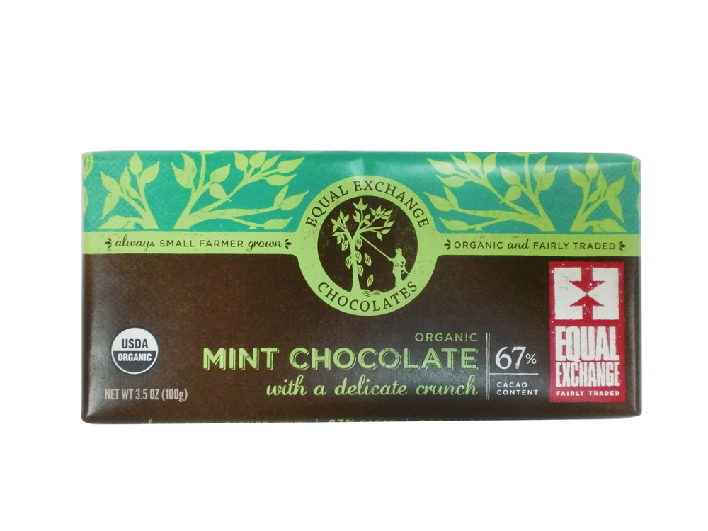 公平貿易有機薄荷脆片黑巧克力67%