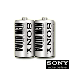 SONY 2號碳鋅電池 (2入)