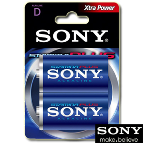 SONY 高效能1號鹼性電池(2入)