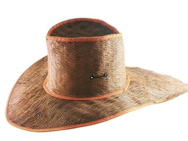 原住名流行草編棕帽(有尾)