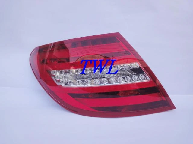 w204 08-10年AMG原廠紅白LED光柱尾燈