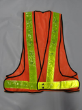 LED反光背心- V型環保式 (台電指定專用)~反光條為6c