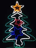 LED聖誕樹+星星造型燈 (有色管)