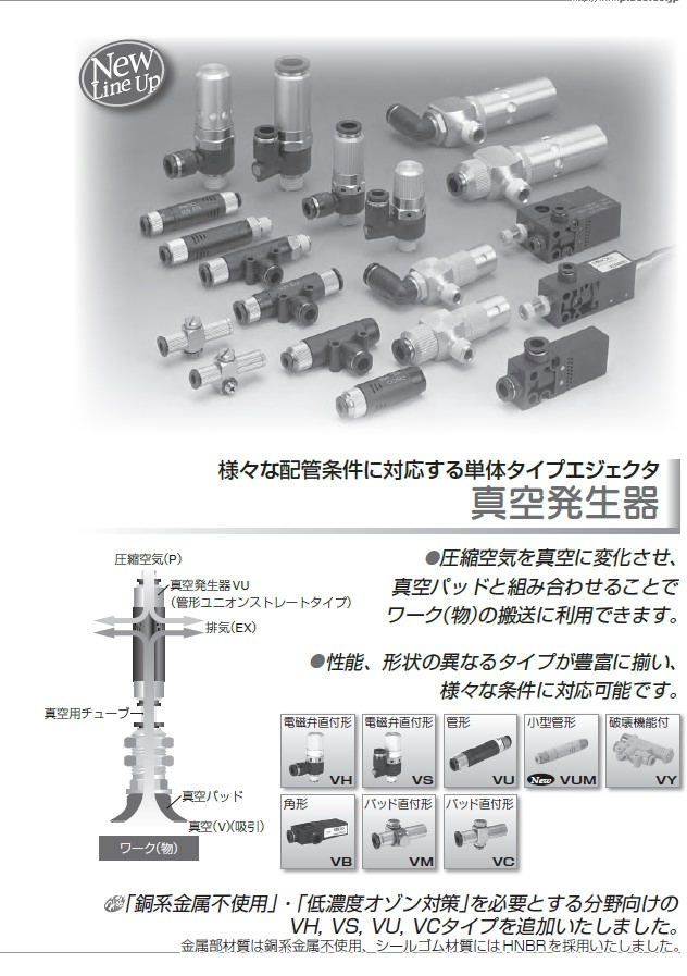 PISCO 噴射式真空產生器VCH10-016L