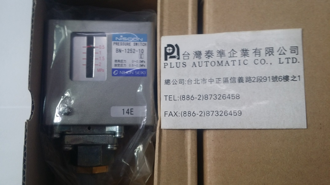 BN-1252-10 NISCON壓力開關