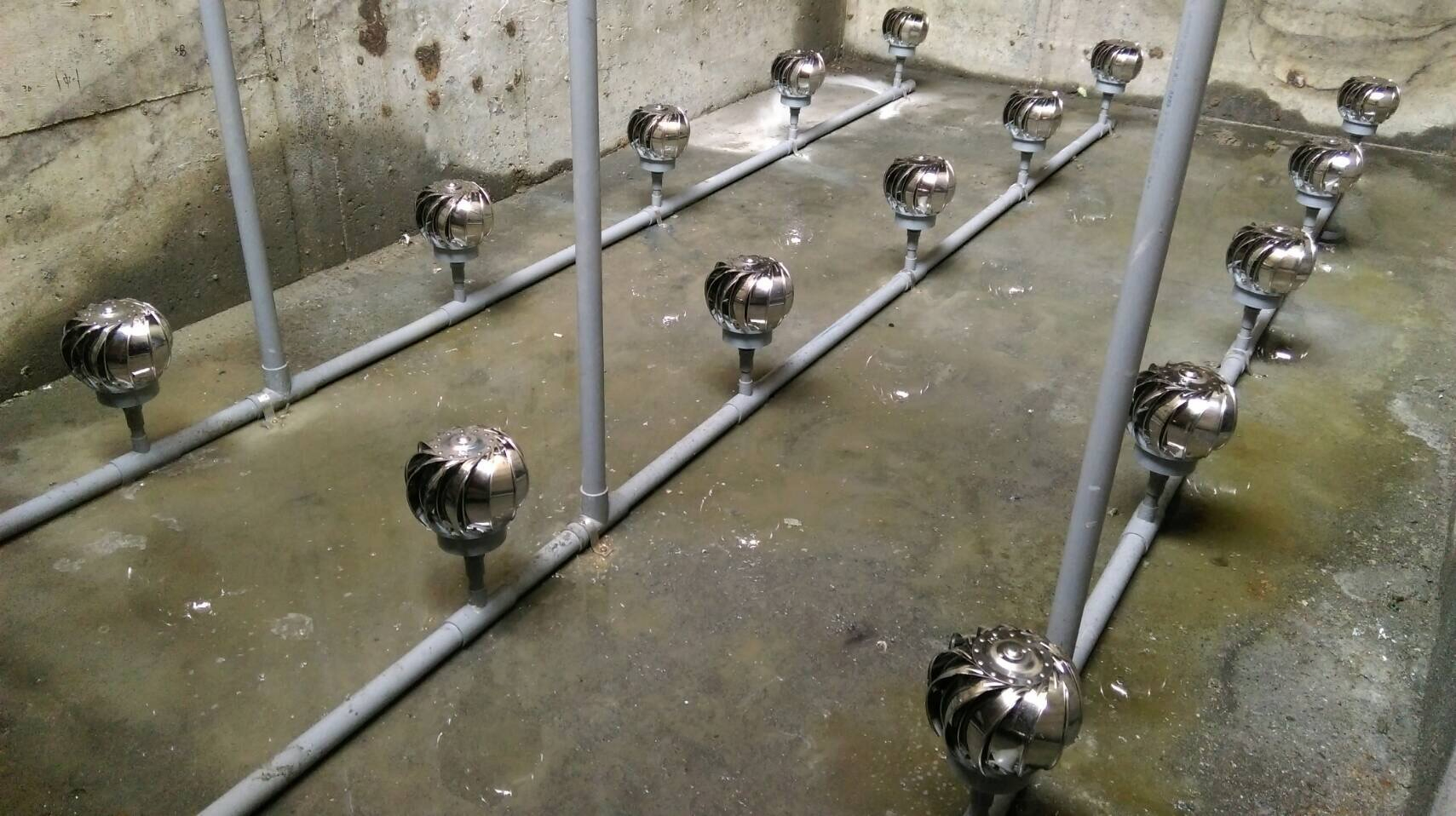 曝氣球安裝實景