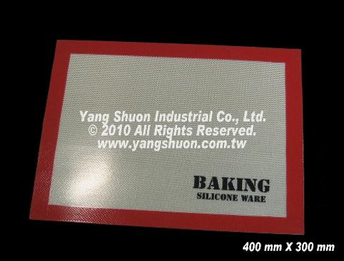 不沾黏耐高溫矽利康烤盤墊(矽膠烤盤墊 Silicone Baking mat) 400mmX300mm