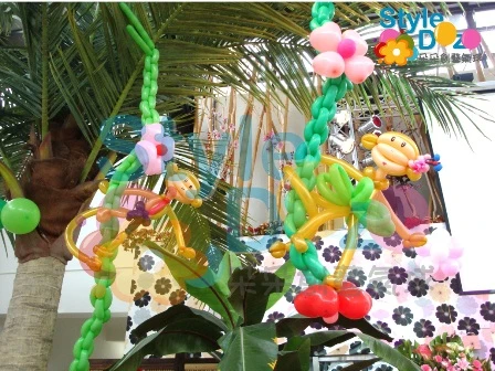 造型氣球-新婚猴子