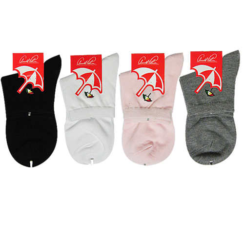 Arnold Palmer 阿諾帕瑪(雨傘), 短襪, 素面刺繡柔軟 款