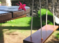 民宿美麗的庭院