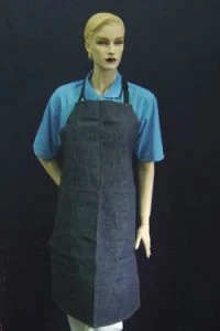 牛仔布圍裙-防油