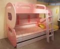彩虹樂園雙層床〔3.5單人床〕~粉紅