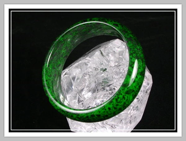 老翠花青精點玉鐲